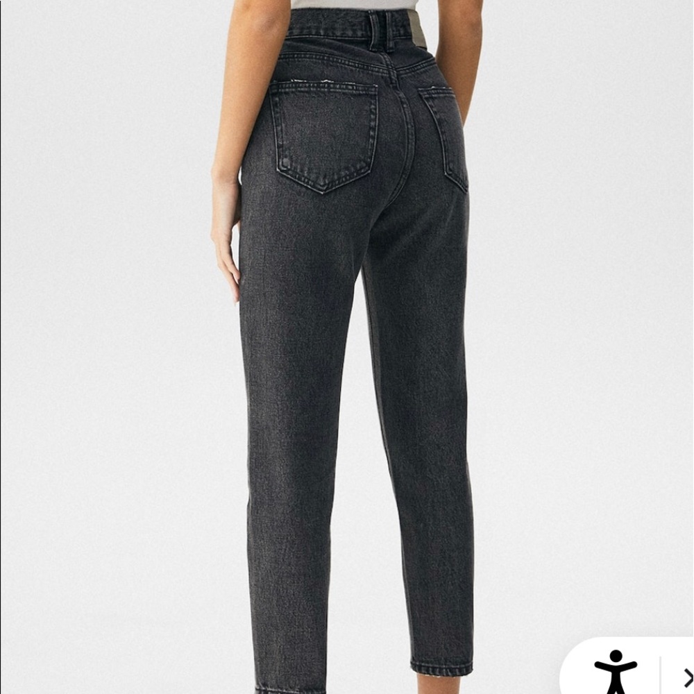 Black mom jeans pull and bear denim - used